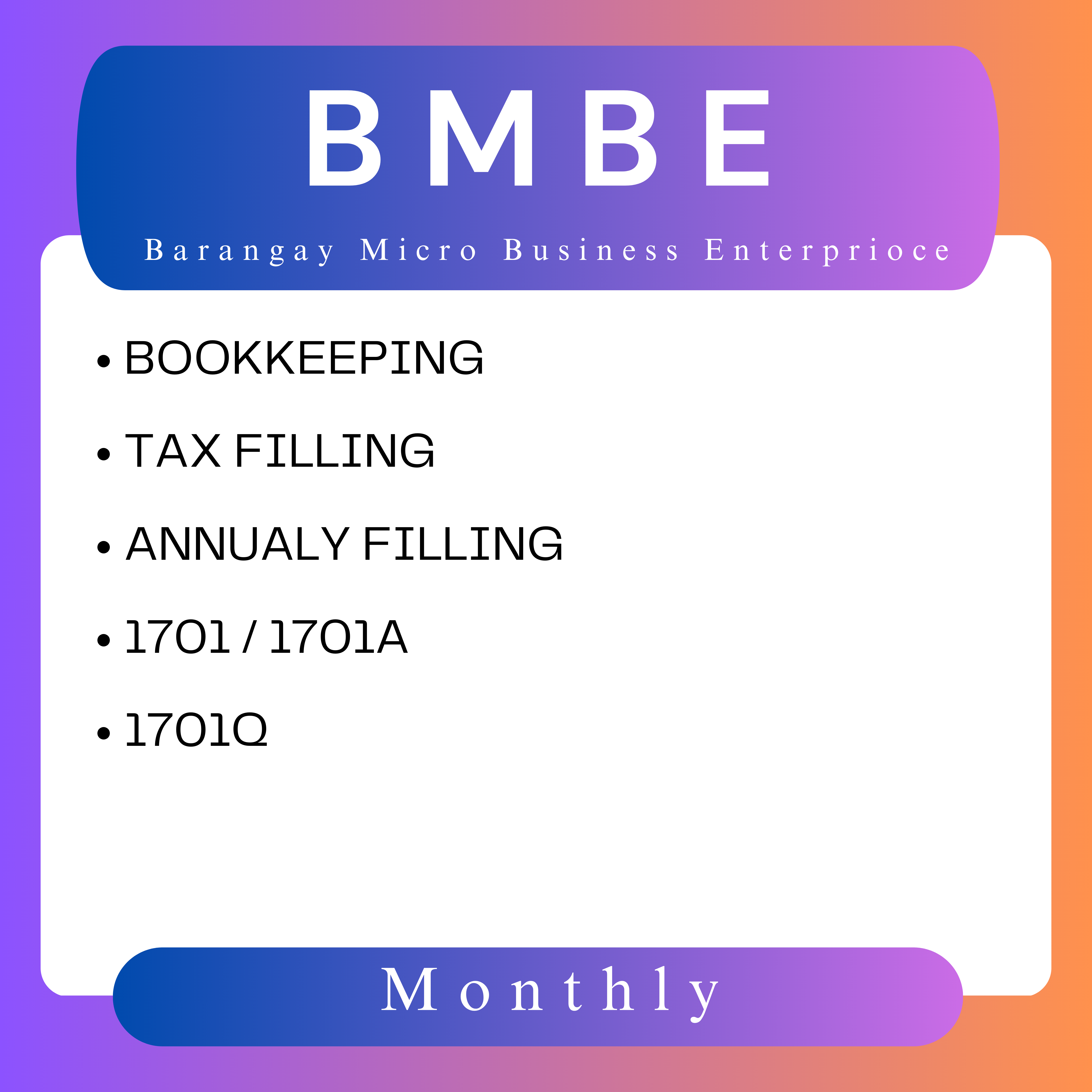 Bookkeep - BMBE