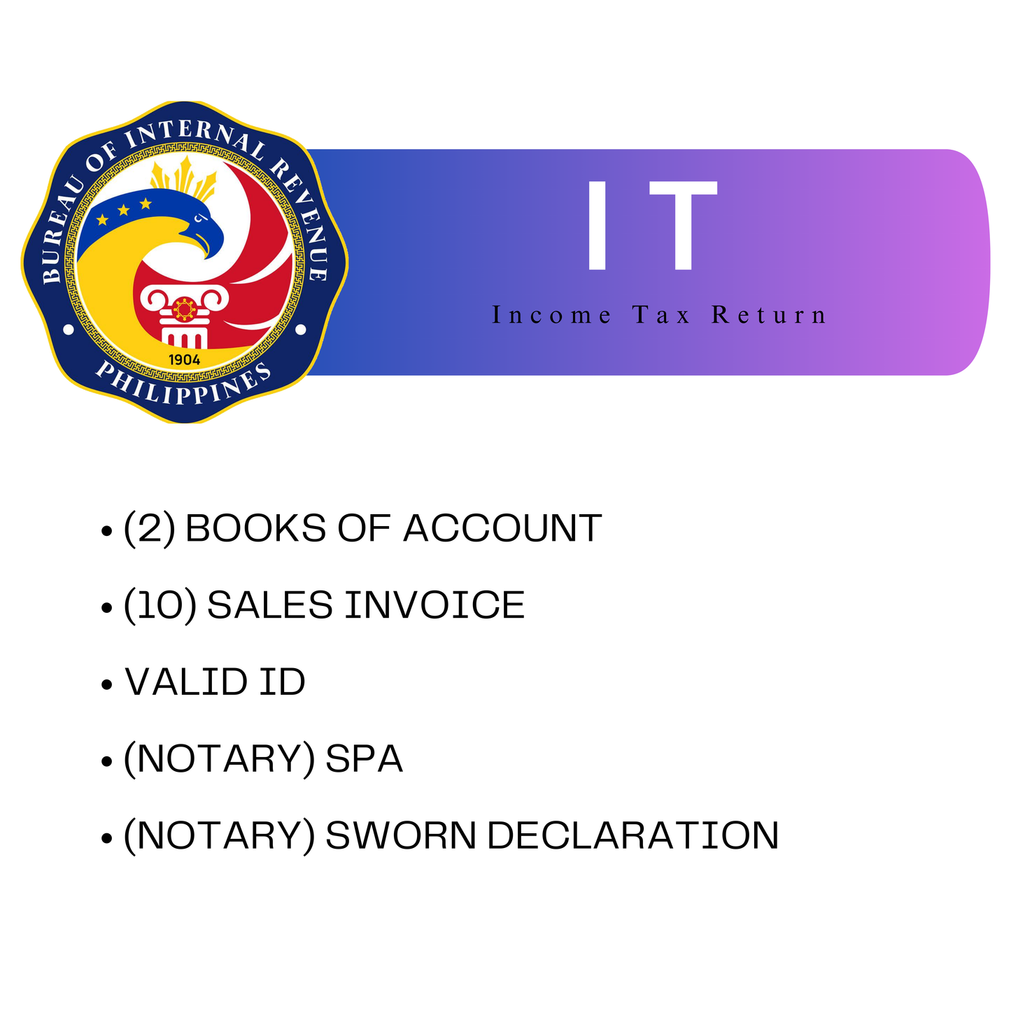 Registration - IT Income Tax Return